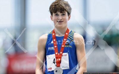 Quirin ist U16 Vizeschweizermeister im Stabhochsprung